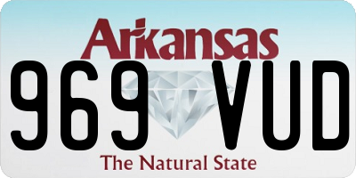 AR license plate 969VUD
