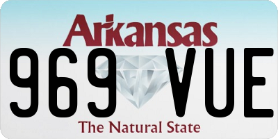 AR license plate 969VUE
