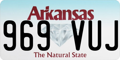 AR license plate 969VUJ