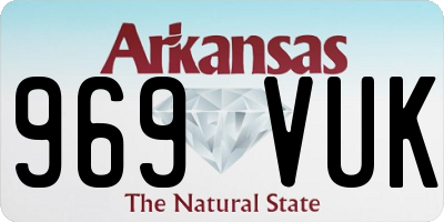 AR license plate 969VUK