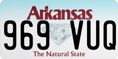 AR license plate 969VUQ