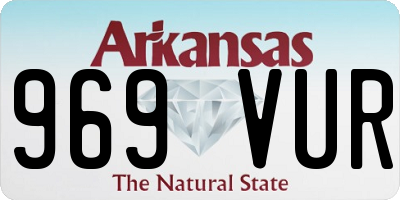 AR license plate 969VUR