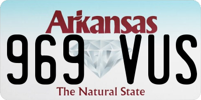 AR license plate 969VUS