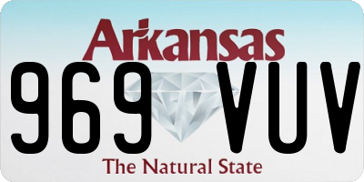 AR license plate 969VUV