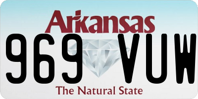 AR license plate 969VUW