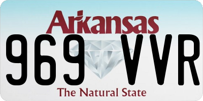 AR license plate 969VVR