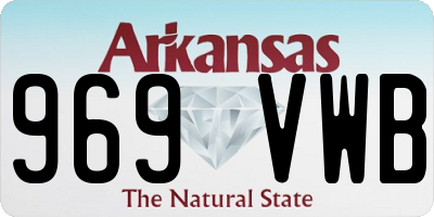 AR license plate 969VWB