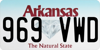 AR license plate 969VWD