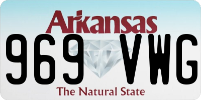AR license plate 969VWG