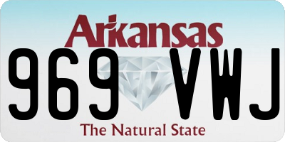 AR license plate 969VWJ