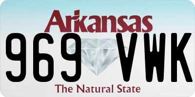 AR license plate 969VWK