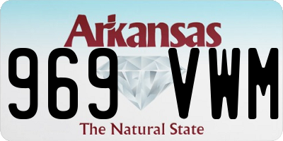 AR license plate 969VWM