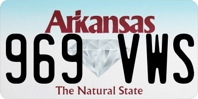 AR license plate 969VWS