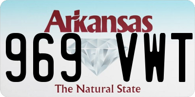 AR license plate 969VWT
