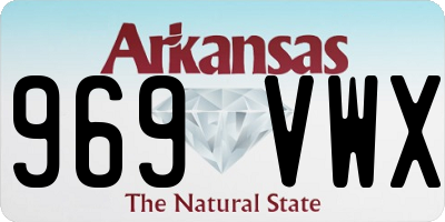 AR license plate 969VWX