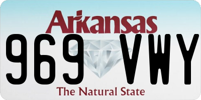 AR license plate 969VWY