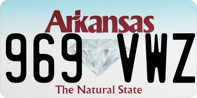 AR license plate 969VWZ