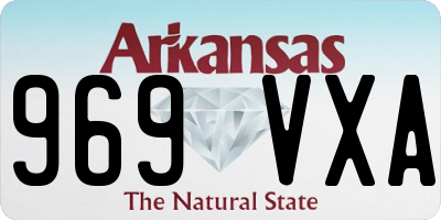 AR license plate 969VXA