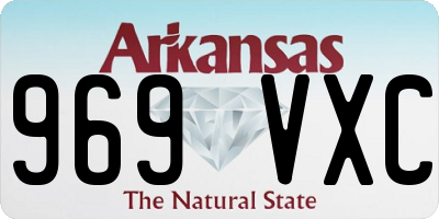 AR license plate 969VXC