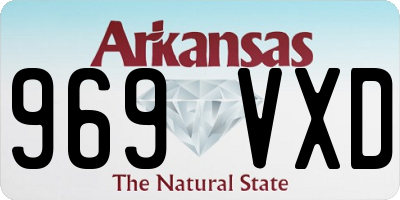 AR license plate 969VXD