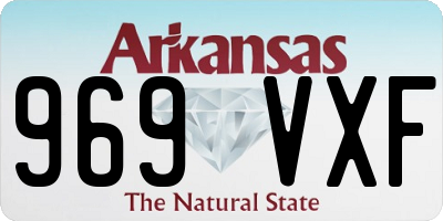 AR license plate 969VXF