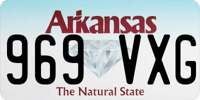 AR license plate 969VXG