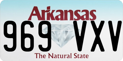AR license plate 969VXV