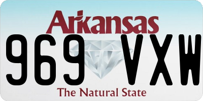 AR license plate 969VXW
