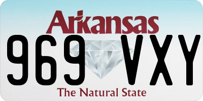 AR license plate 969VXY