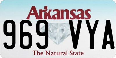 AR license plate 969VYA