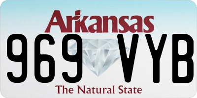 AR license plate 969VYB