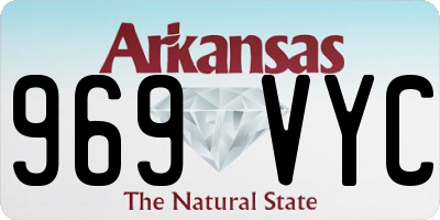 AR license plate 969VYC