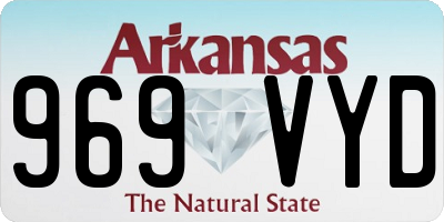 AR license plate 969VYD