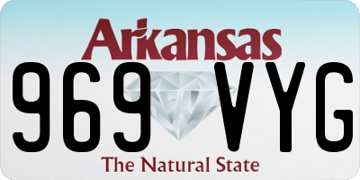 AR license plate 969VYG