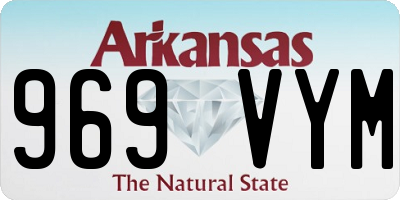 AR license plate 969VYM