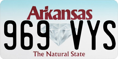 AR license plate 969VYS