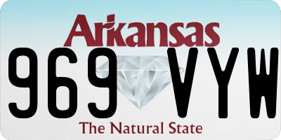 AR license plate 969VYW