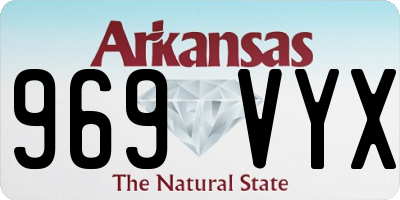 AR license plate 969VYX