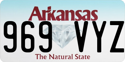 AR license plate 969VYZ