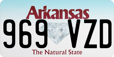 AR license plate 969VZD