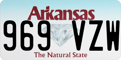 AR license plate 969VZW