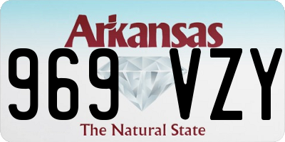 AR license plate 969VZY