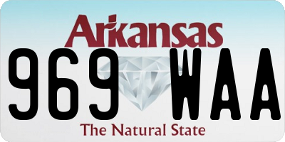 AR license plate 969WAA