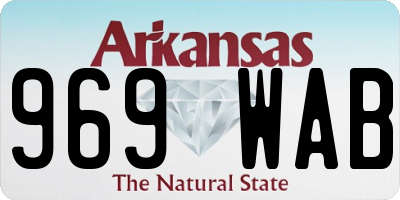 AR license plate 969WAB