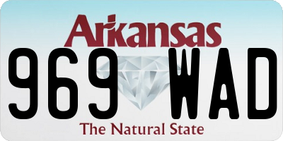 AR license plate 969WAD