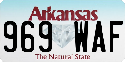 AR license plate 969WAF