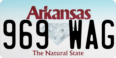 AR license plate 969WAG
