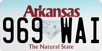 AR license plate 969WAI
