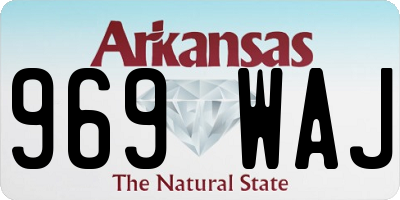 AR license plate 969WAJ