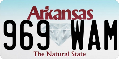 AR license plate 969WAM